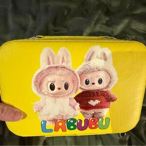 Brand New Labubu Synthetic Leather Lunch Box Makeup Case, 5.5”L x 8”w x 3” Depth